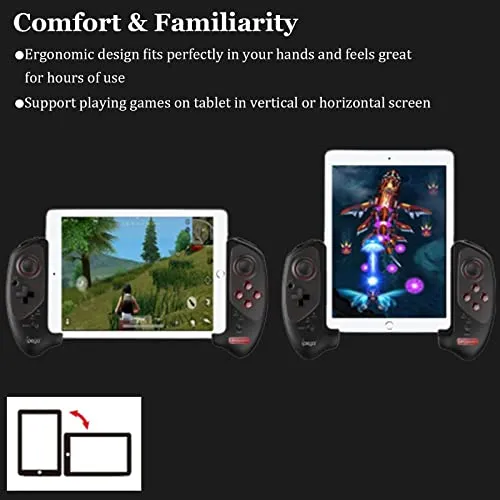Megadream Game Controller for iPad iPhone MacBook Android Samsung Phone Tablet PC Wireless Gaming Gamepad Joystick - MFi Certified - COD - Genshin Impact - Direct Play