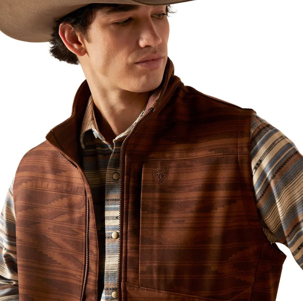 Men’s Ariat Shaved Chocolate Logo 2.0 Chimayo Vest