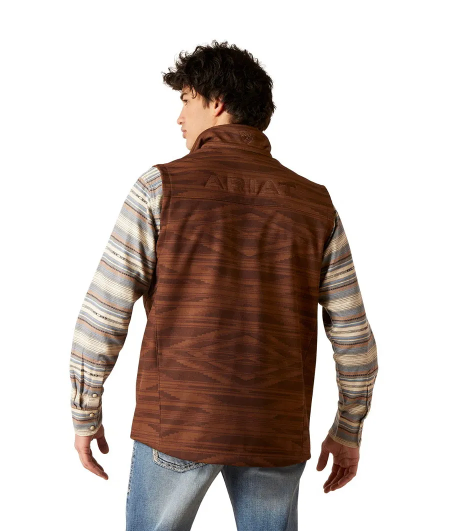 Men’s Ariat Shaved Chocolate Logo 2.0 Chimayo Vest
