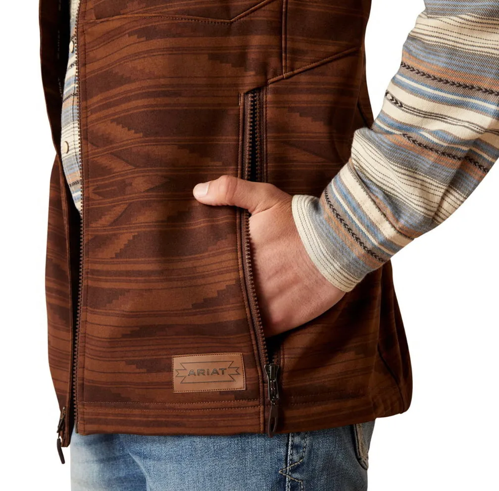 Men’s Ariat Shaved Chocolate Logo 2.0 Chimayo Vest