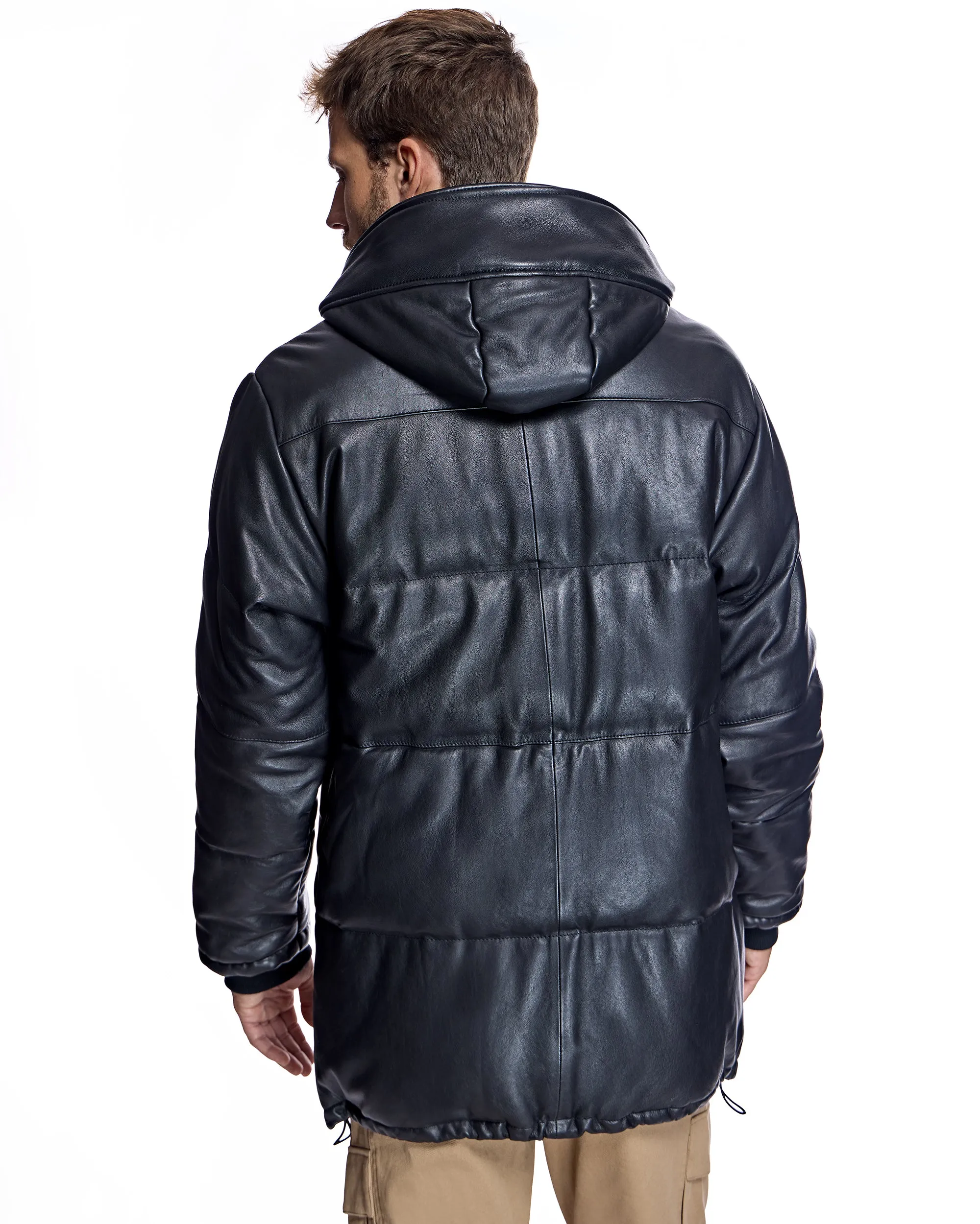 Men's Horizontal Leather Jacket