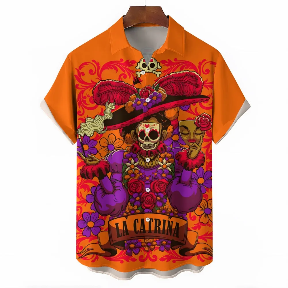 Men's Mexico Casual Short Sleeve Shirt 2404000244