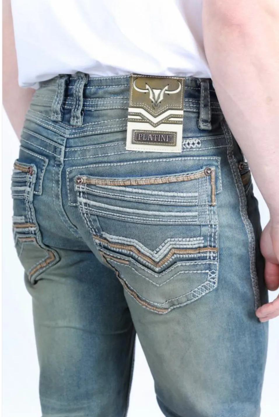Men’s Platini Denim Holt Men’s Slim Bootcut Jeans
