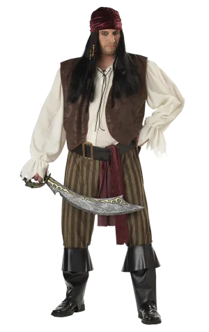 Mens Plus Size Pirate Costume