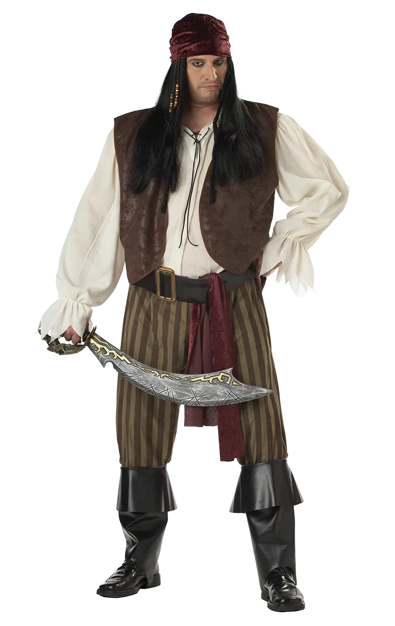 Mens Plus Size Pirate Costume