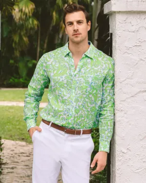 Men's Stuff Addison Shirt - Resort White - Lil Daffodil Hill