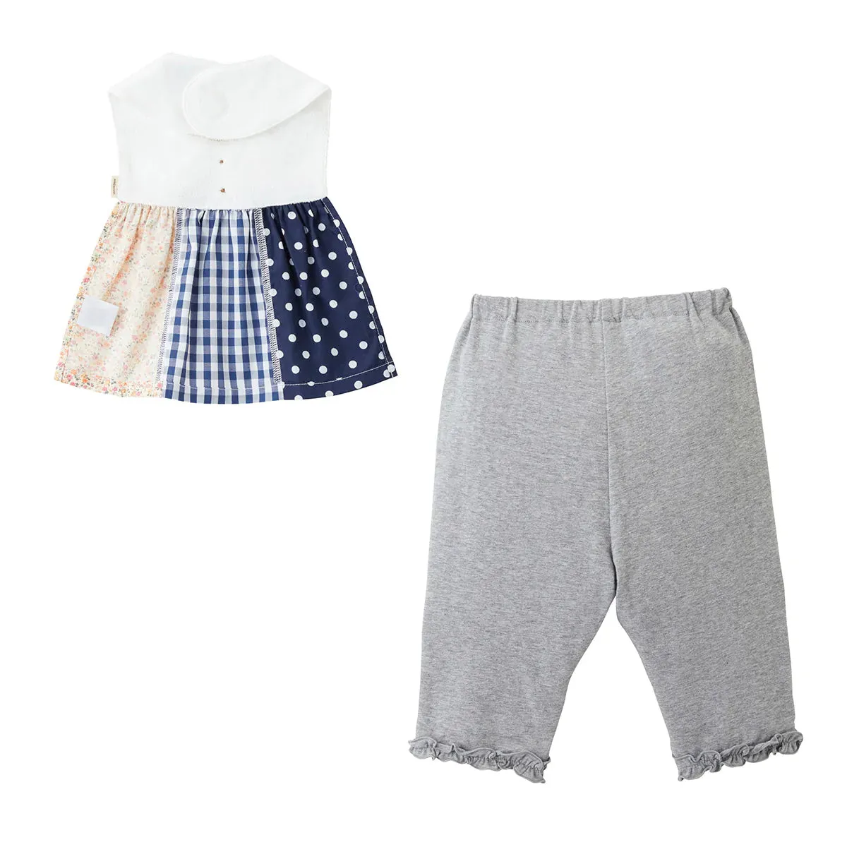 MIKIHOUSE BIB&BLOOMER SET