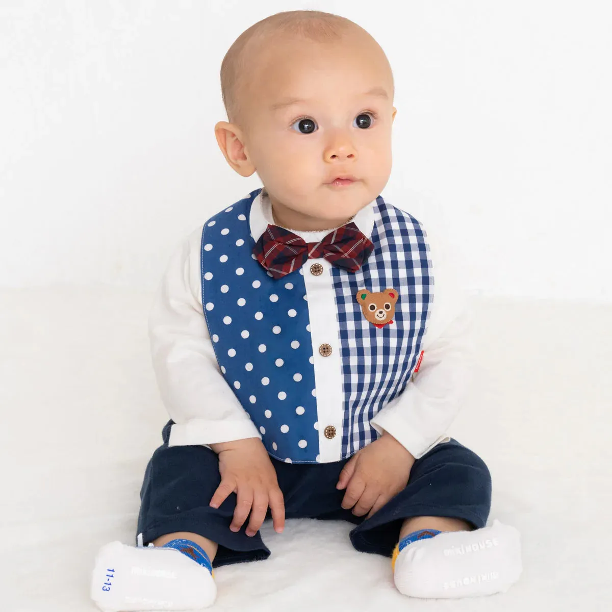 MIKIHOUSE BIB&BLOOMER SET