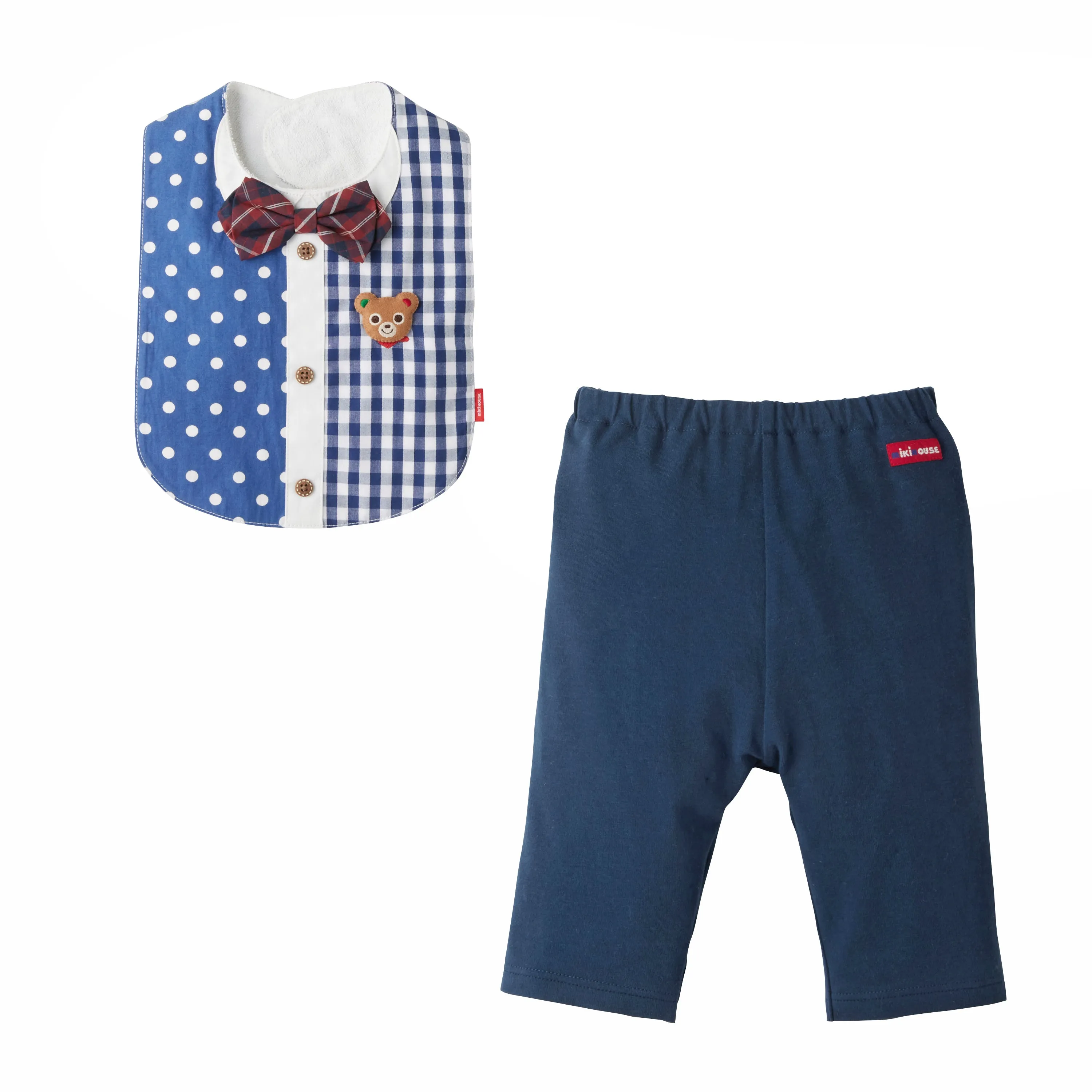 MIKIHOUSE BIB&BLOOMER SET