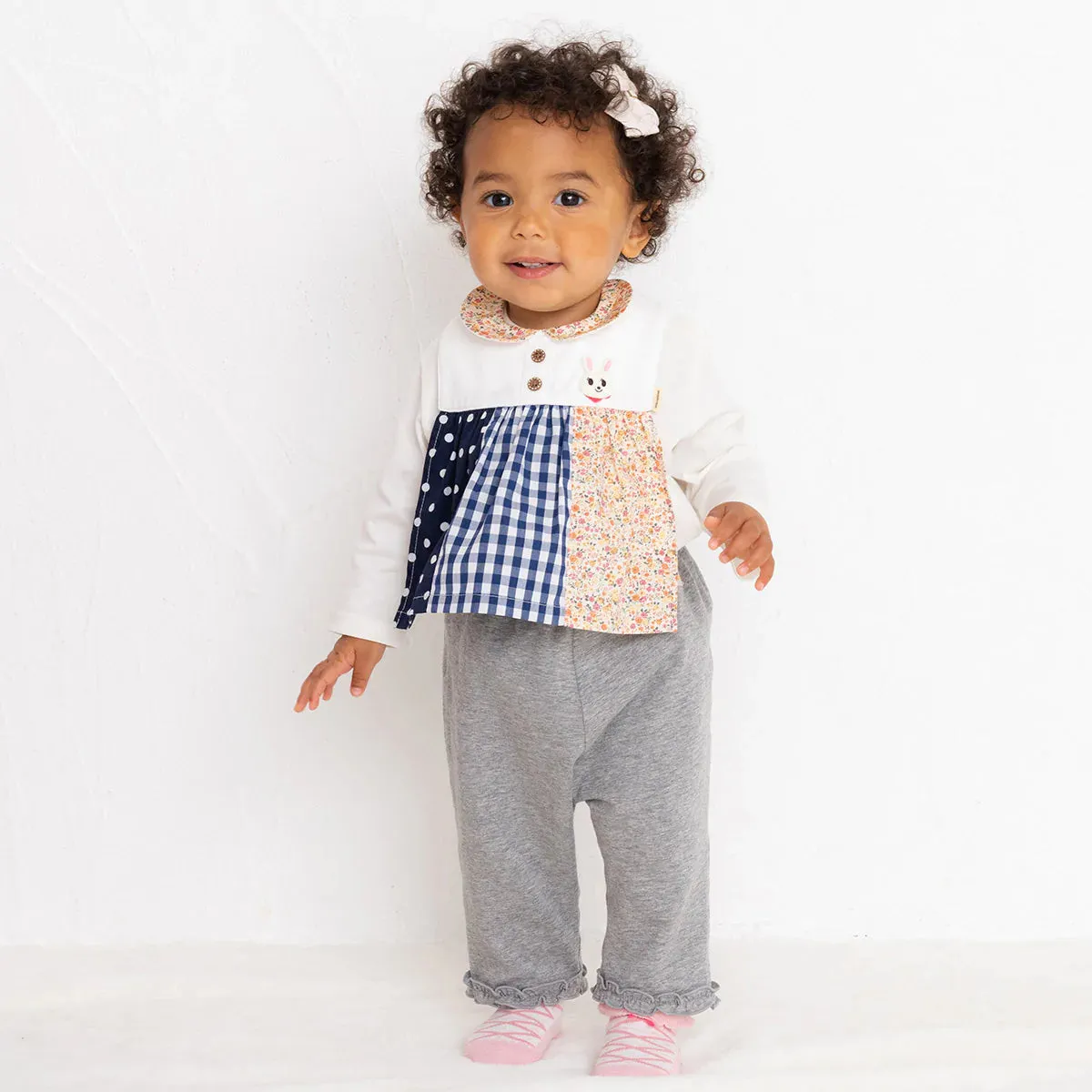 MIKIHOUSE BIB&BLOOMER SET
