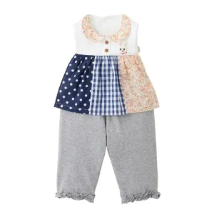 MIKIHOUSE BIB&BLOOMER SET