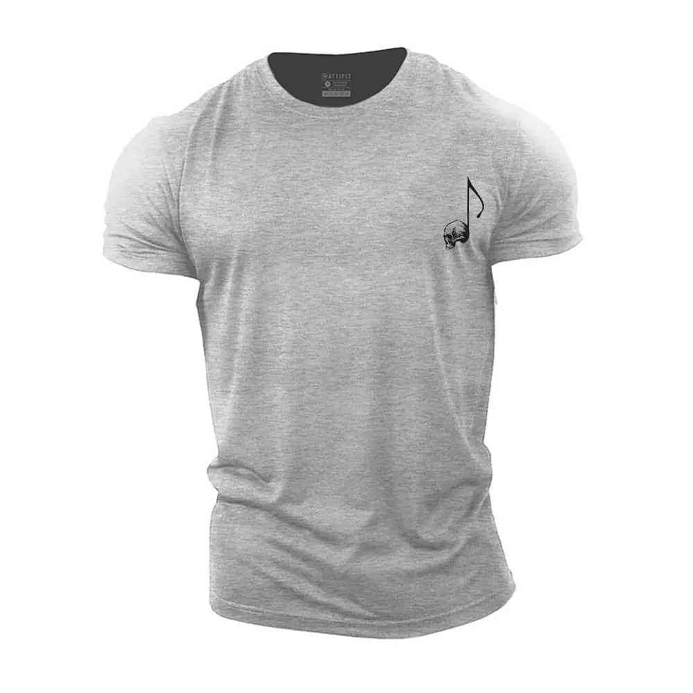 Mini Skull Note Cotton T-Shirt