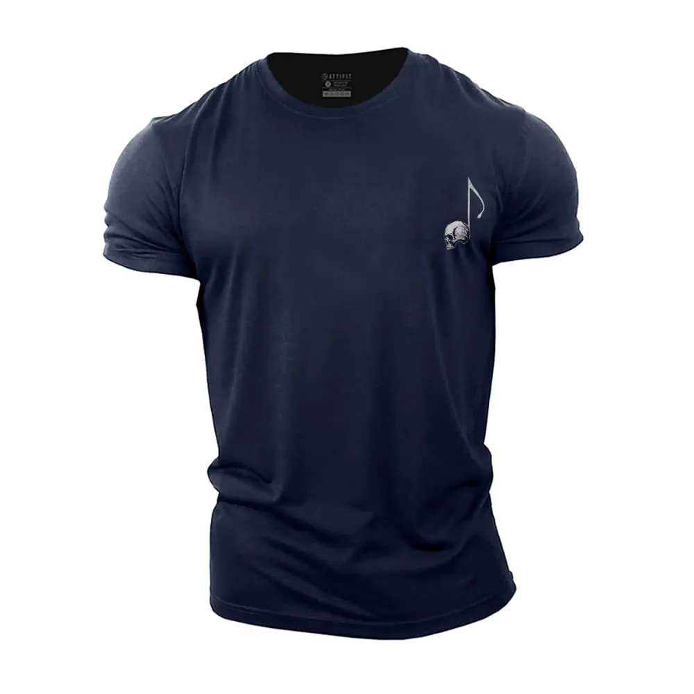 Mini Skull Note Cotton T-Shirt