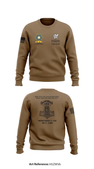 Mortars 1-36 IN 1-1AD Core Men's Crewneck Performance Sweatshirt - h5ZWV6