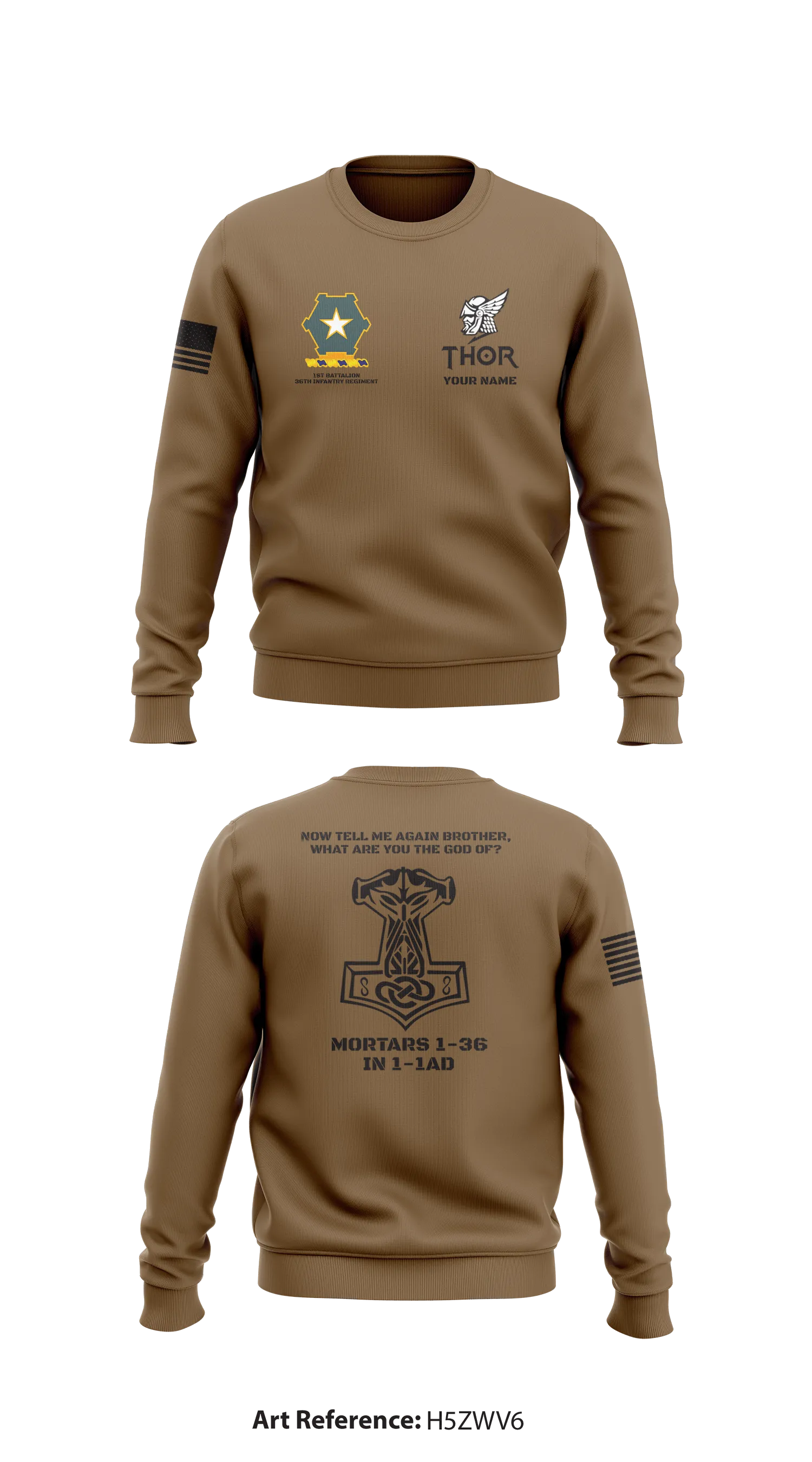 Mortars 1-36 IN 1-1AD Core Men's Crewneck Performance Sweatshirt - h5ZWV6