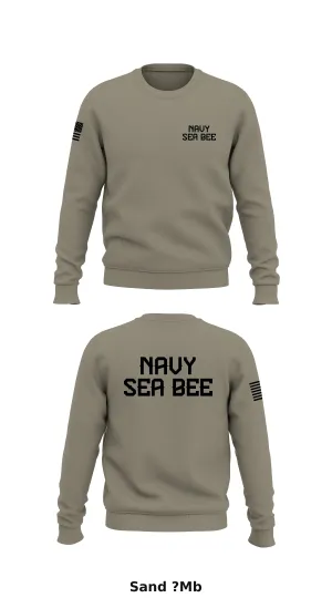 Navy Sea Bee Store 1 Core Men's Crewneck Performance Sweatshirt - ?Mb