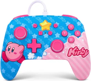 NEW Kirby PowerA Enhanced Wired Controller for Nintendo Switch No Box
