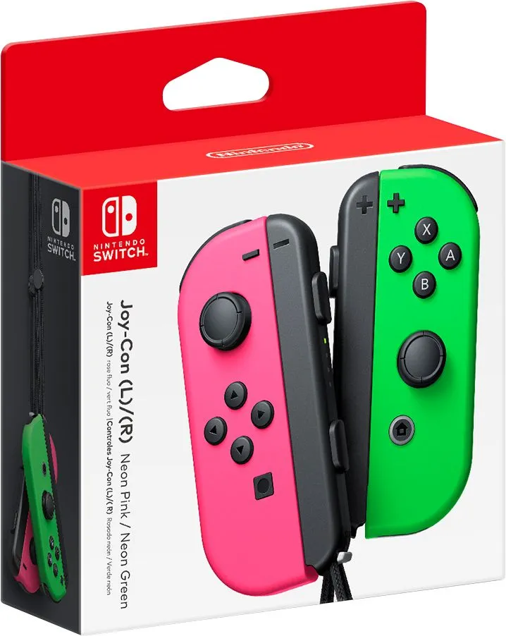 Nintendo Joy-Con (L/R) Wireless Controllers for Nintendo Switch V2, OLED Switch consoles