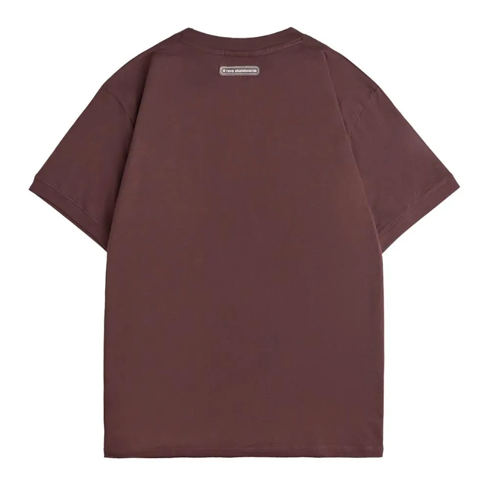 NO LEAK tee dark brown