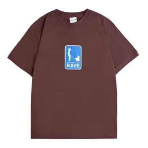NO LEAK tee dark brown