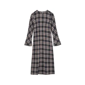 Novia Dress Checkered Wool