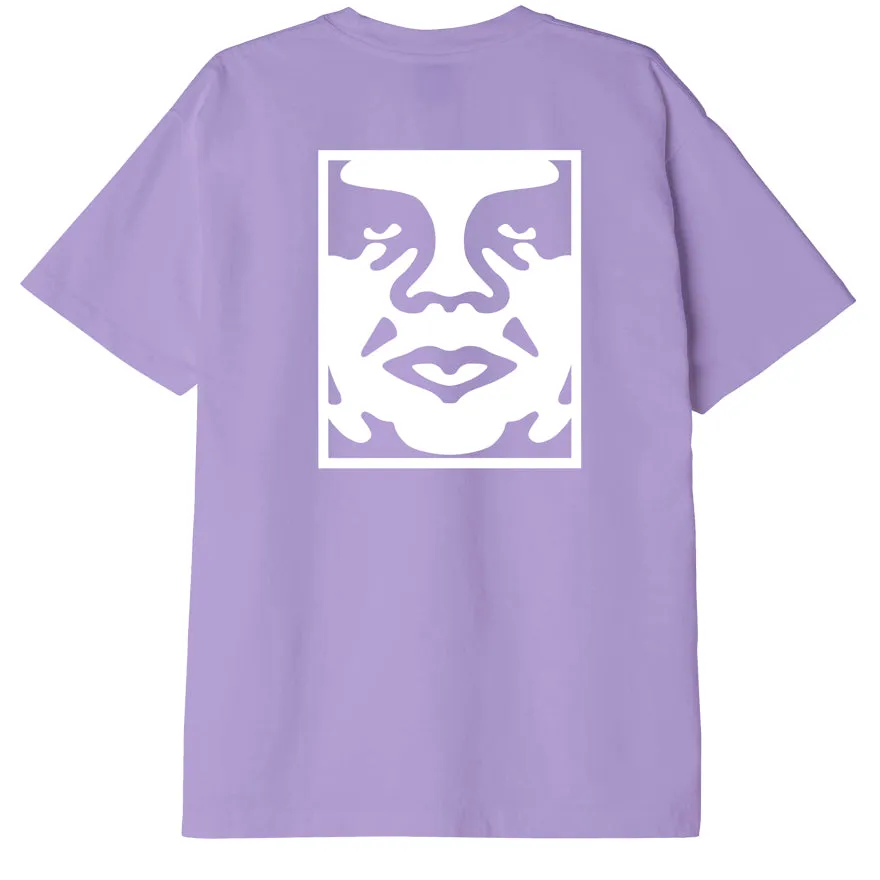 Obey bold icon heavyweight tee Digital lavender