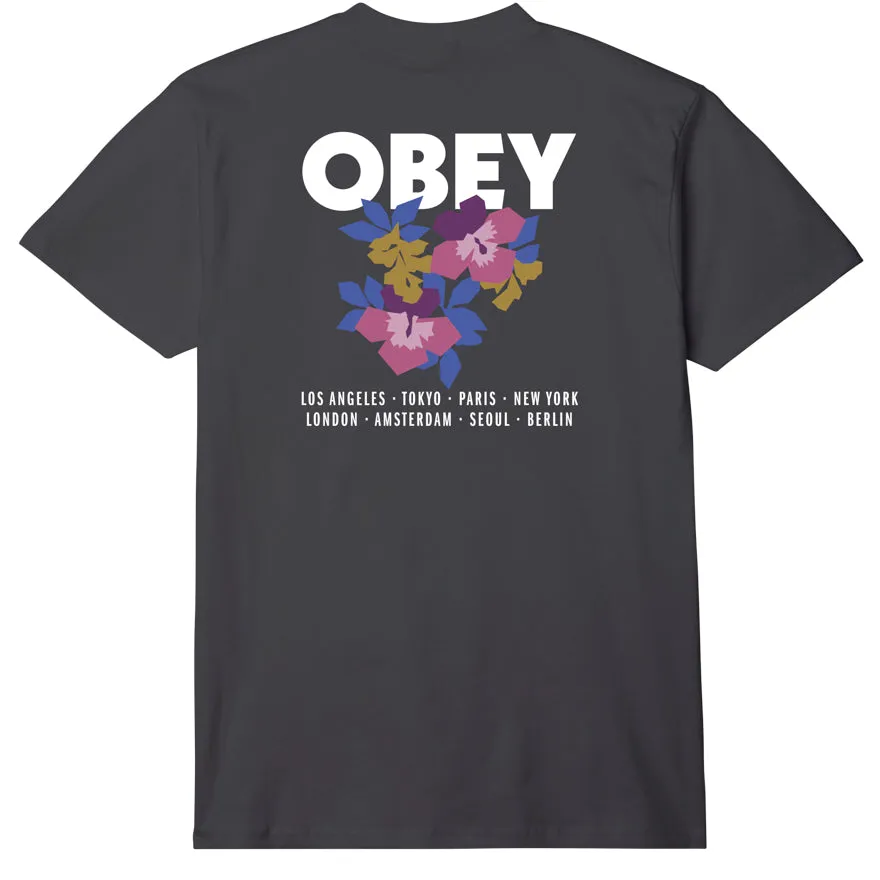 Obey floral garden tee