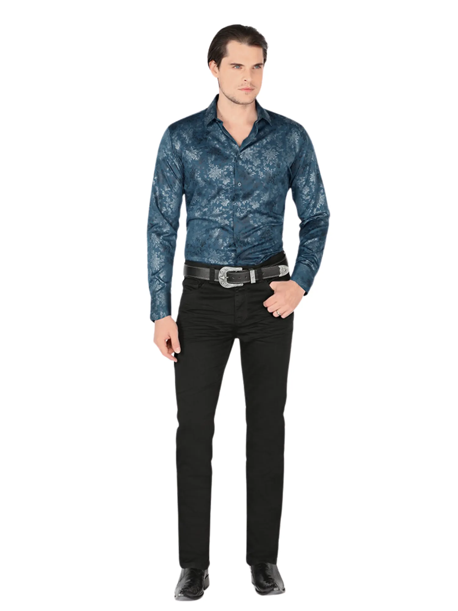 Pantalon Vaquero Stretch Boot Cut para Hombre 'Lamasini' - ID: 2847