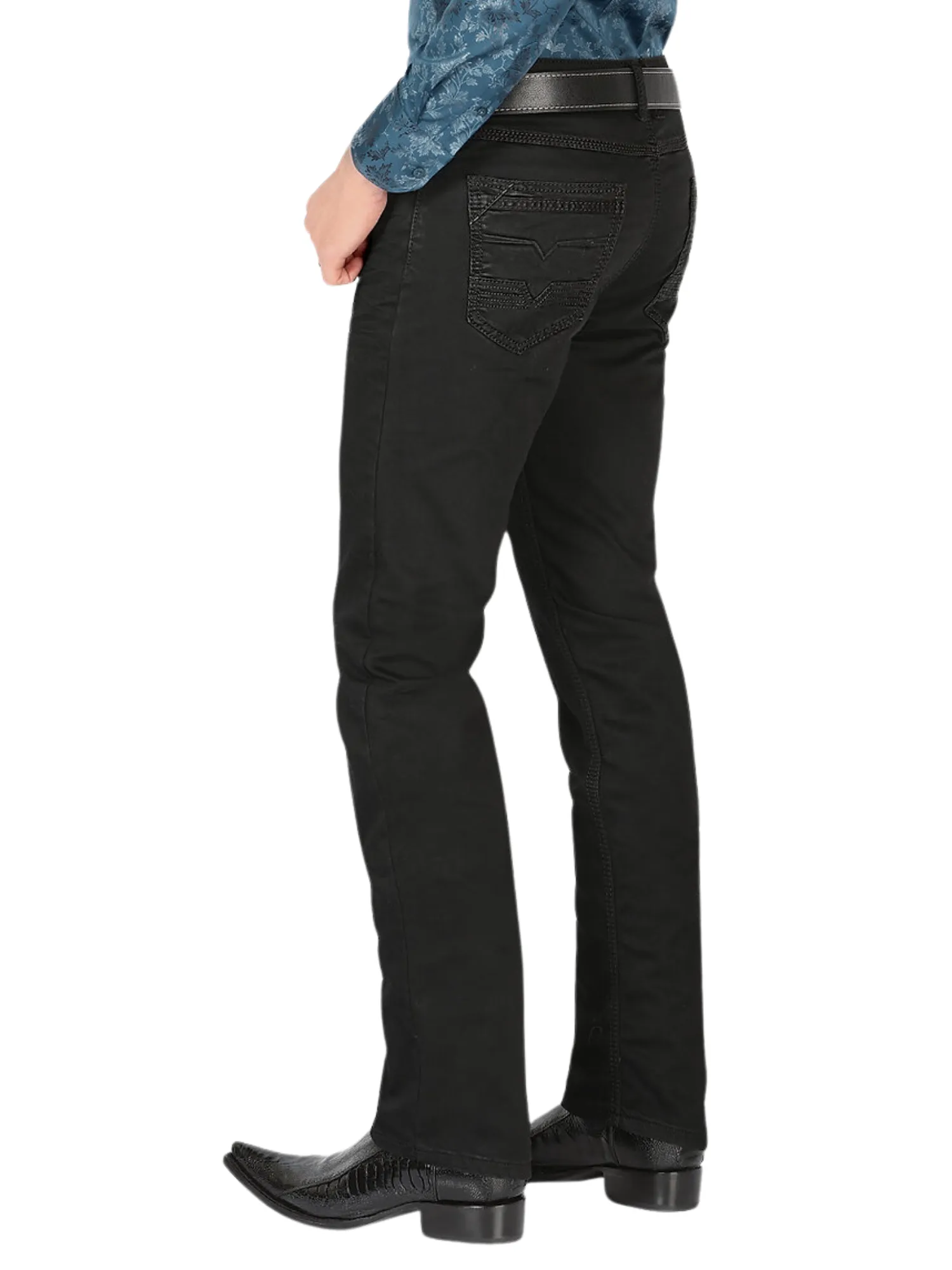 Pantalon Vaquero Stretch Boot Cut para Hombre 'Lamasini' - ID: 2847