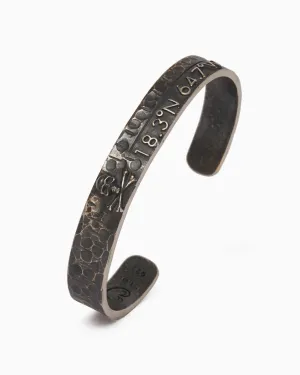 Pirate Texture Skull & St. John Coordinates Cuff, 10mm
