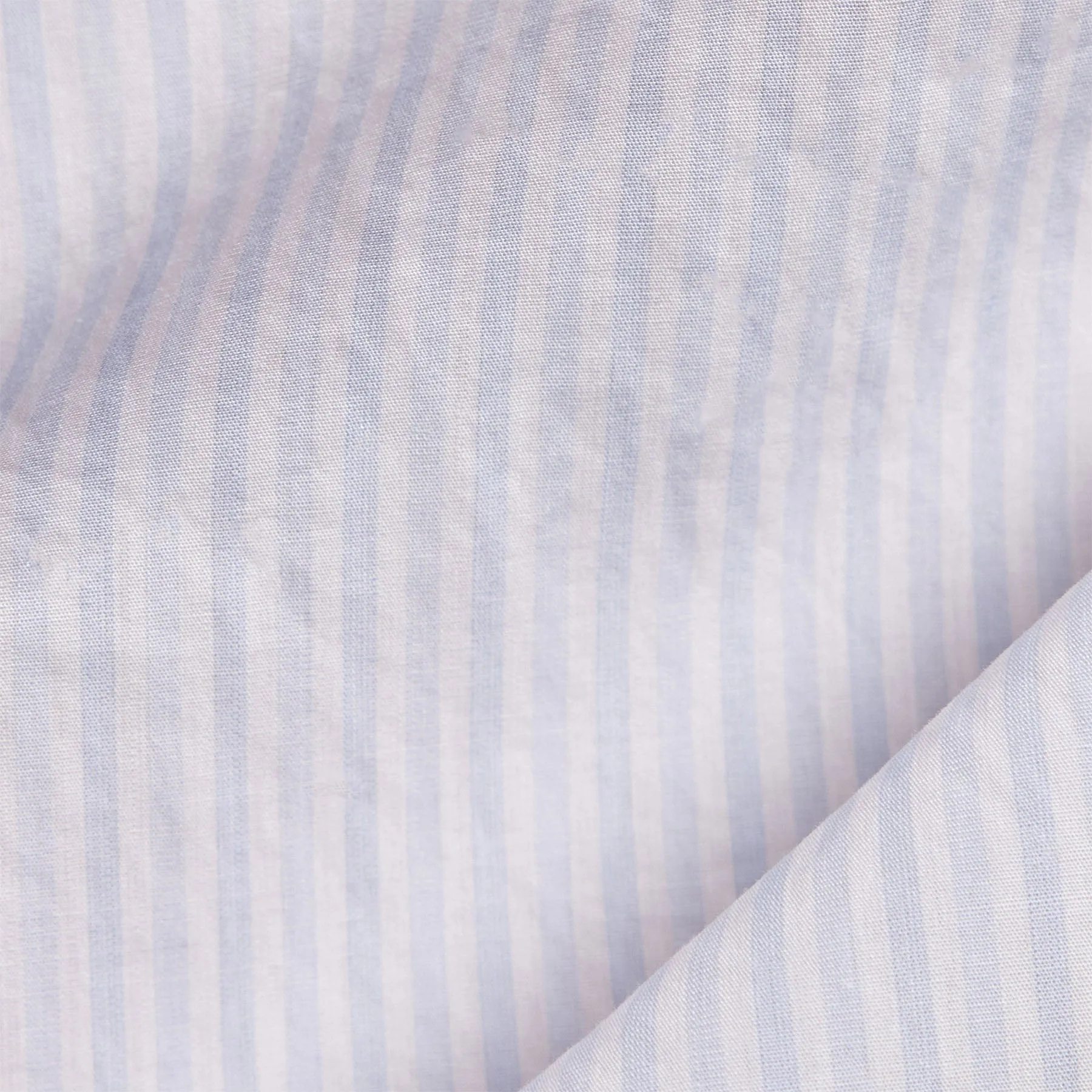 Poplin Striped Shirt - Light Blue Stripe
