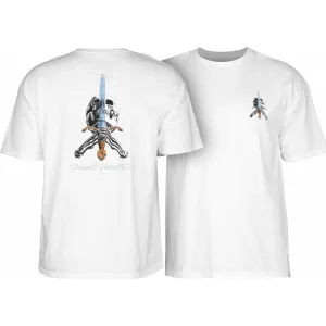 POWELL PERALTA 'Skull & Sword' T-Shirt (White)
