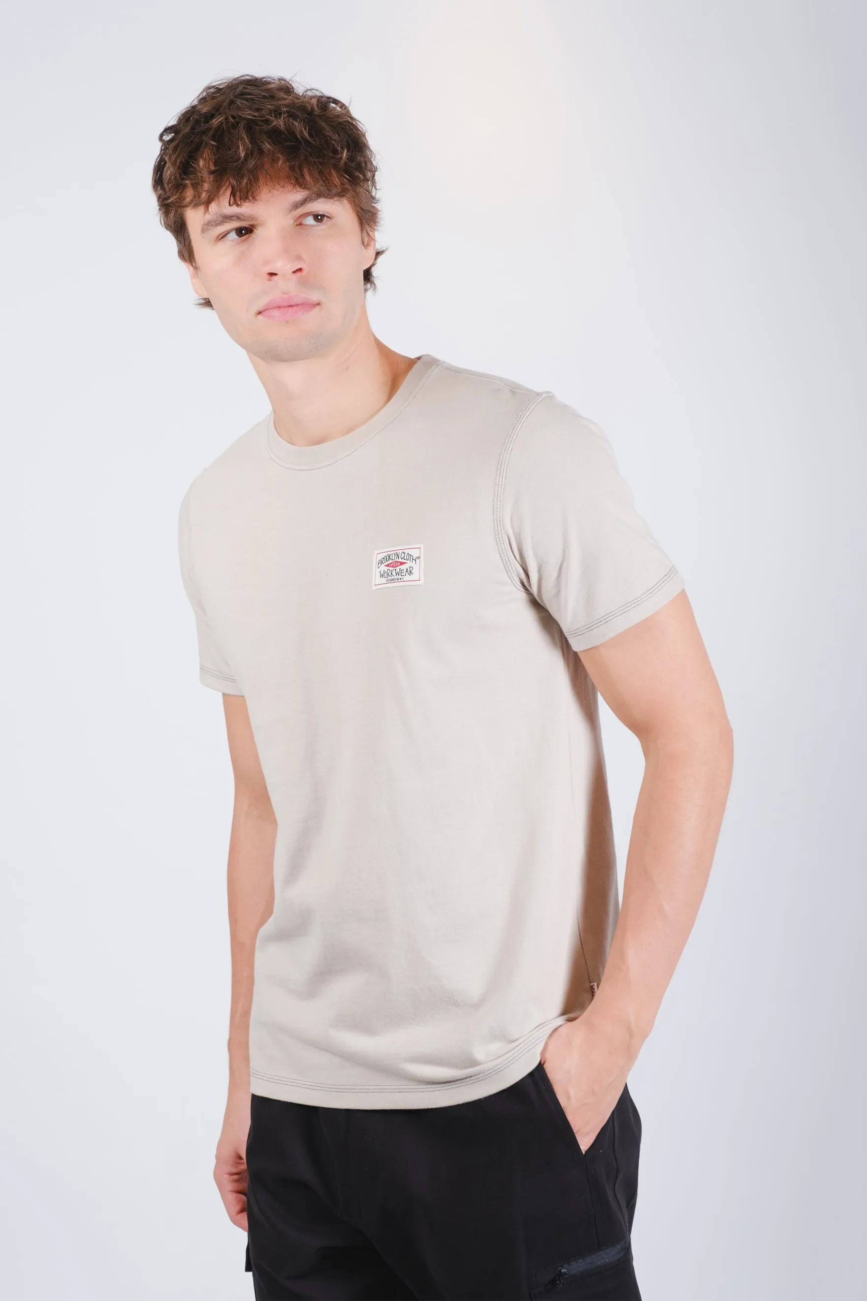 Premium Heavy Weight Contrast Stitch Tee