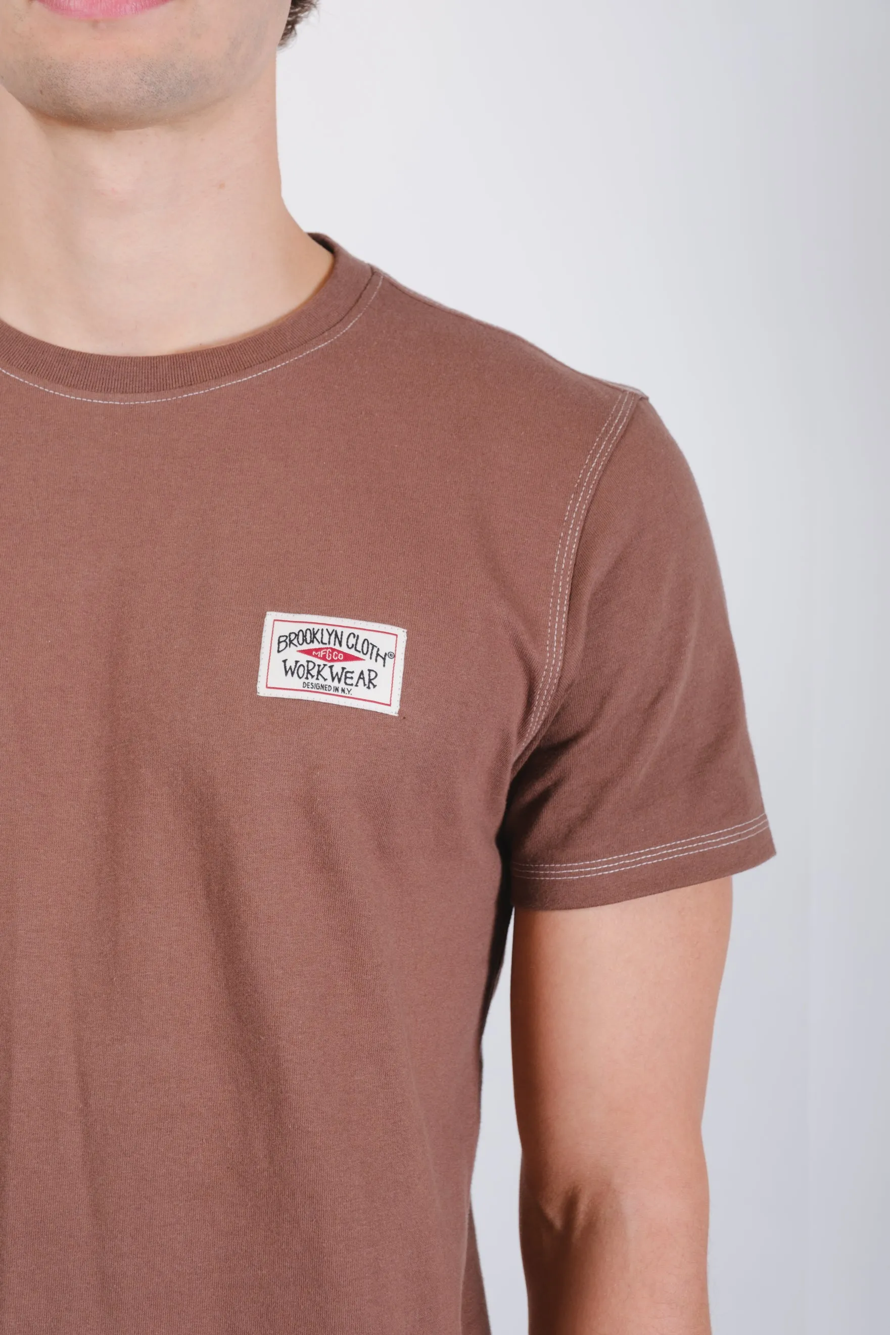 Premium Heavy Weight Contrast Stitch Tee
