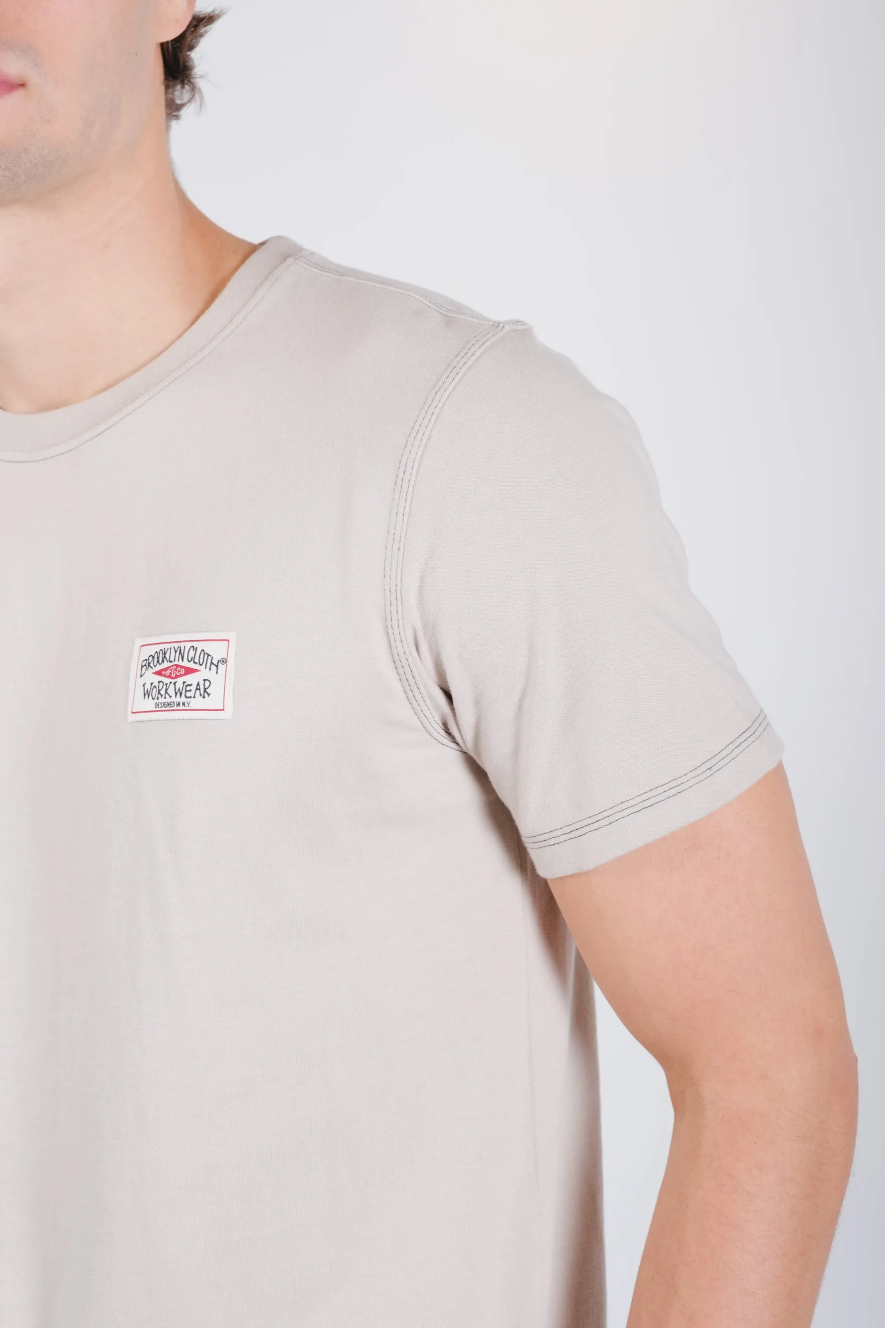 Premium Heavy Weight Contrast Stitch Tee