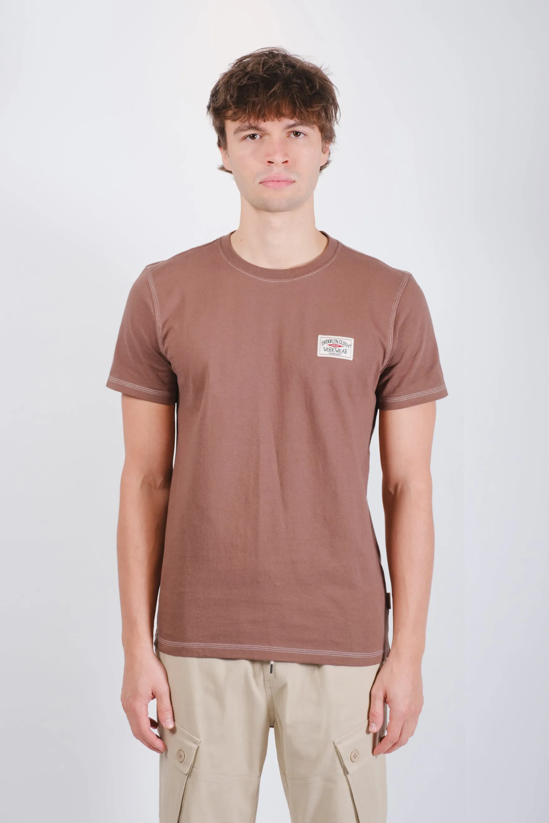 Premium Heavy Weight Contrast Stitch Tee