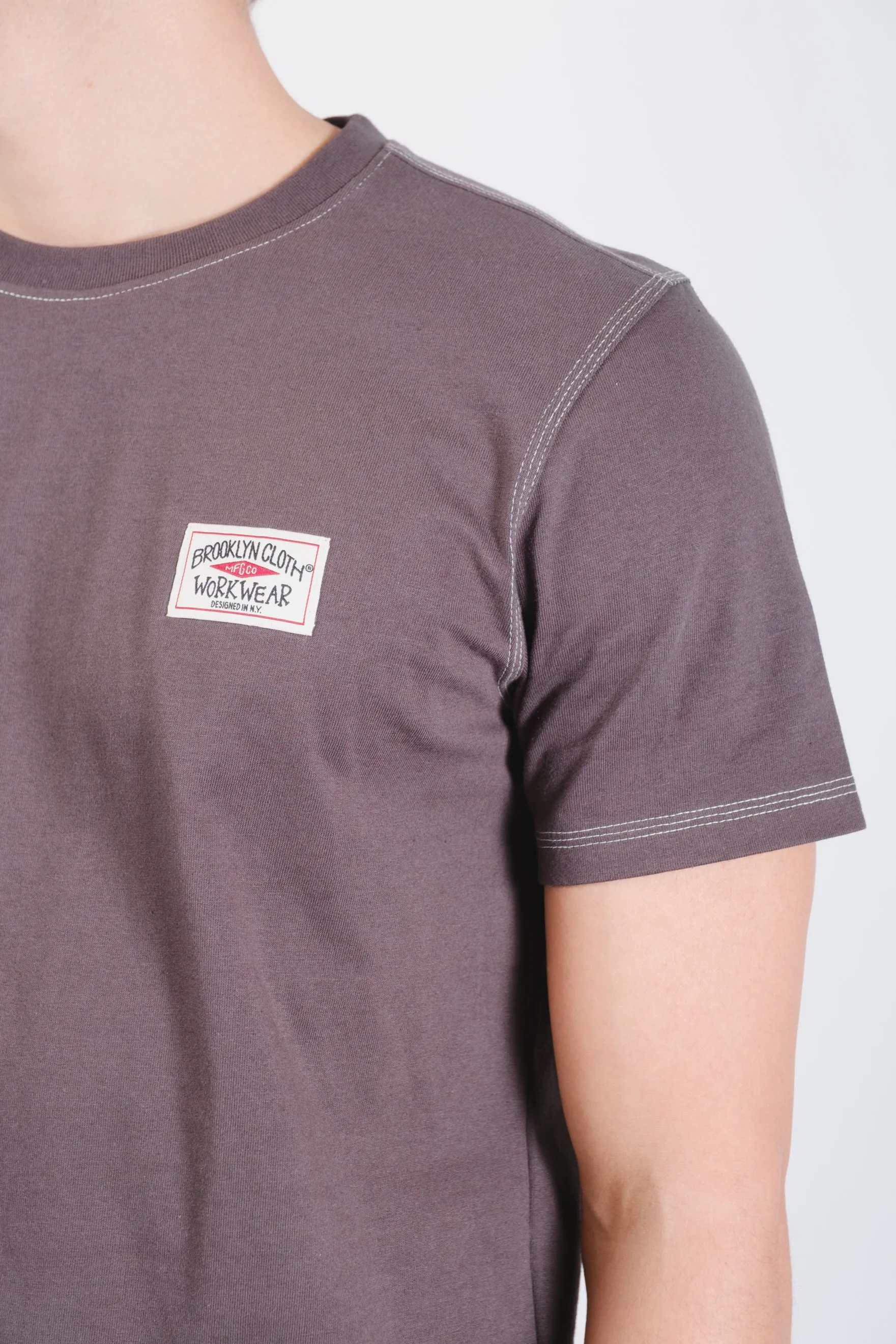 Premium Heavy Weight Contrast Stitch Tee