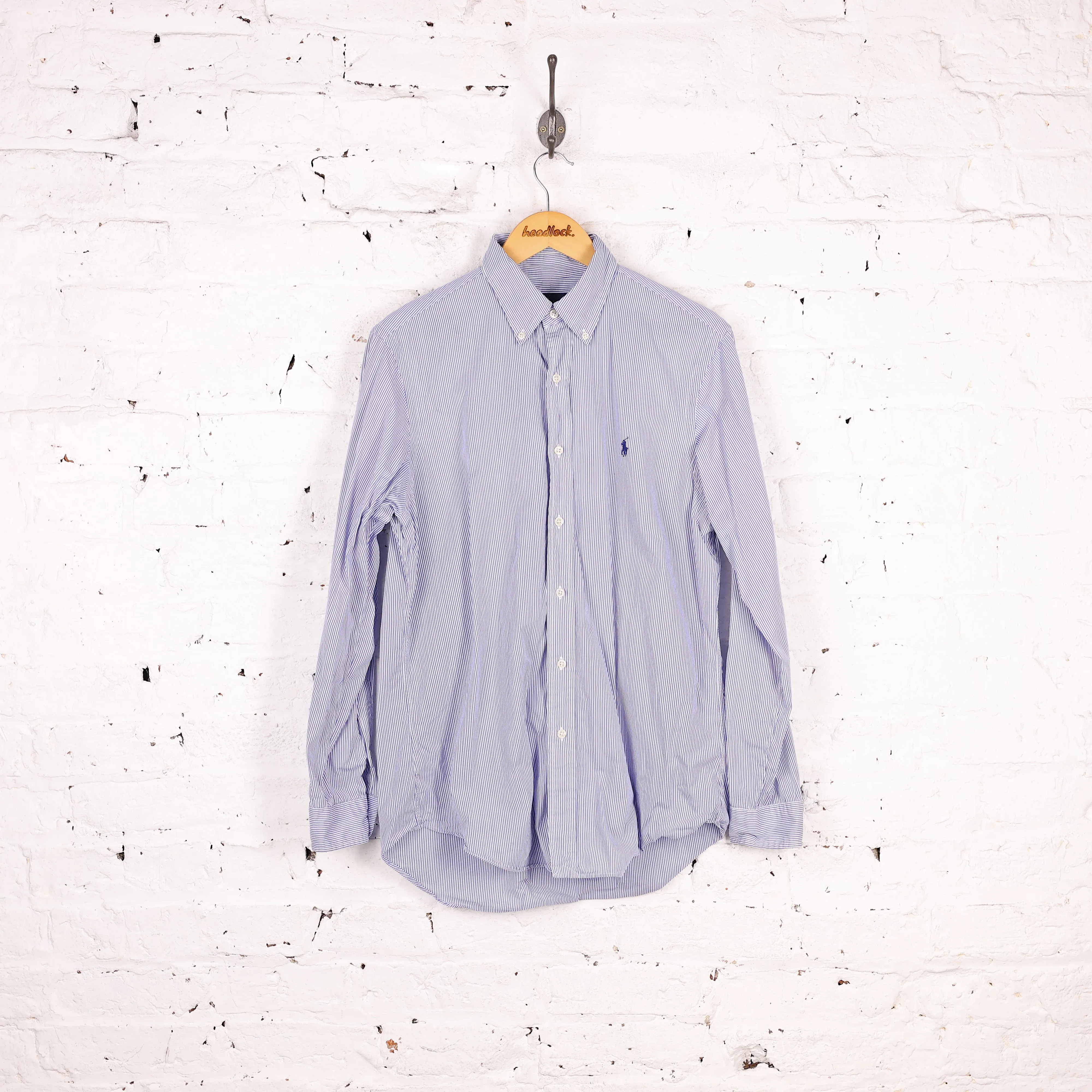 Ralph Lauren Striped Shirt - Blue - M
