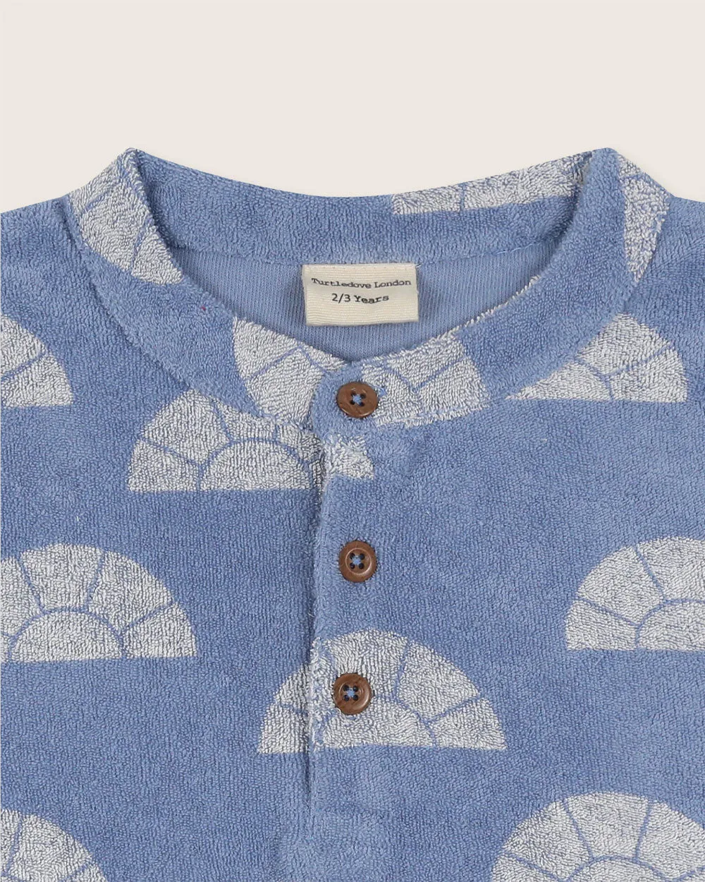 Rays Print Button Front T-Shirt