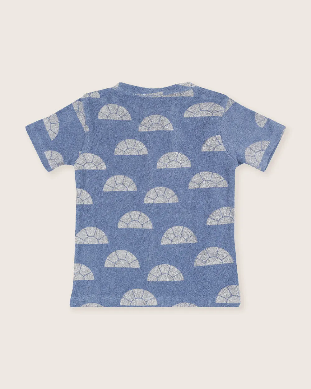 Rays Print Button Front T-Shirt