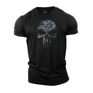 Retro Skull Cotton T-Shirt