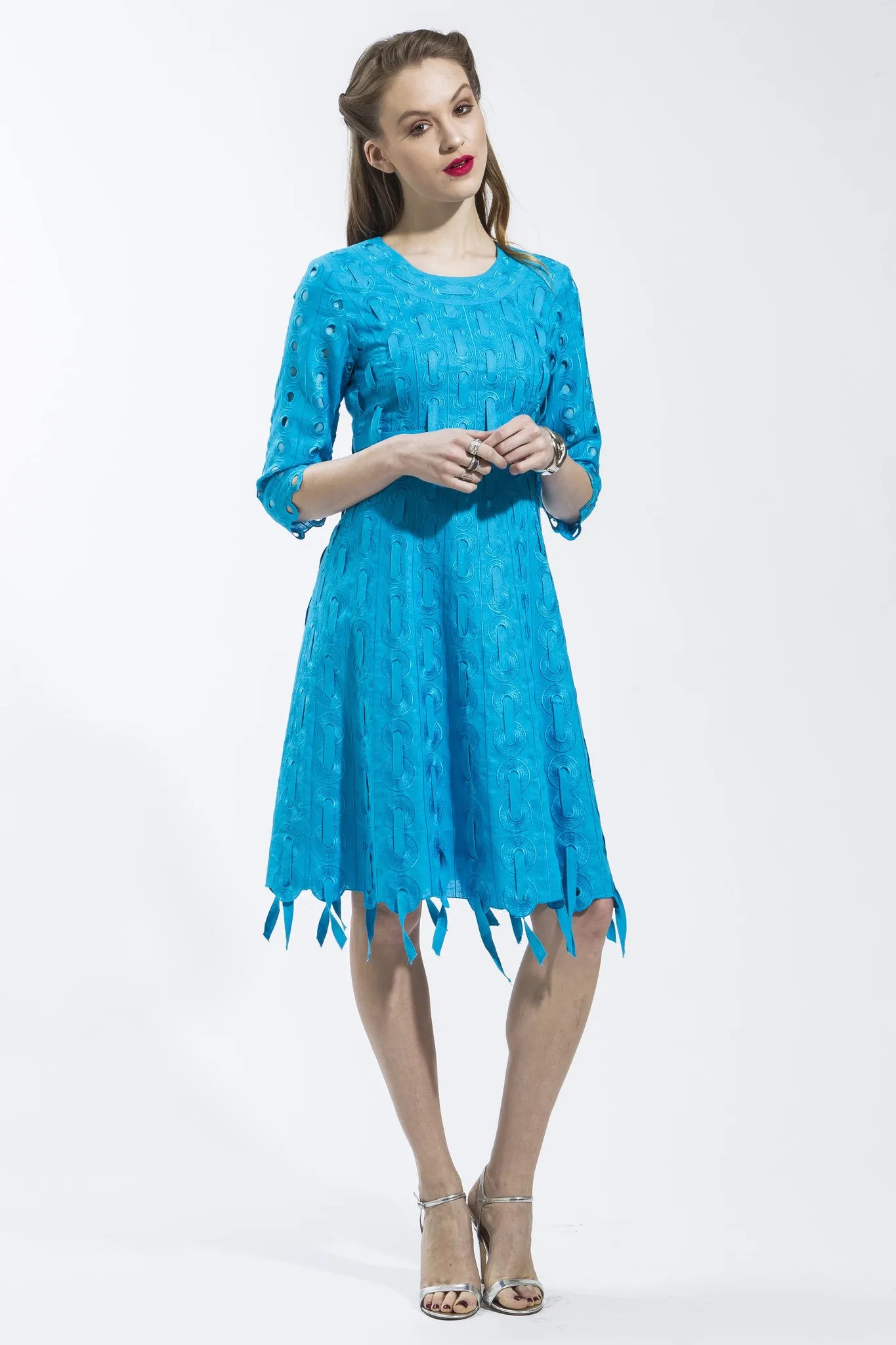 Ribbon Threaded Circle Dress Style 1788