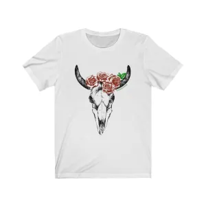 Rose Skull Short Sleeve Tee