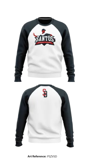 Santos Baseball Academy Core Men's Crewneck Performance Sweatshirt - psZv5d