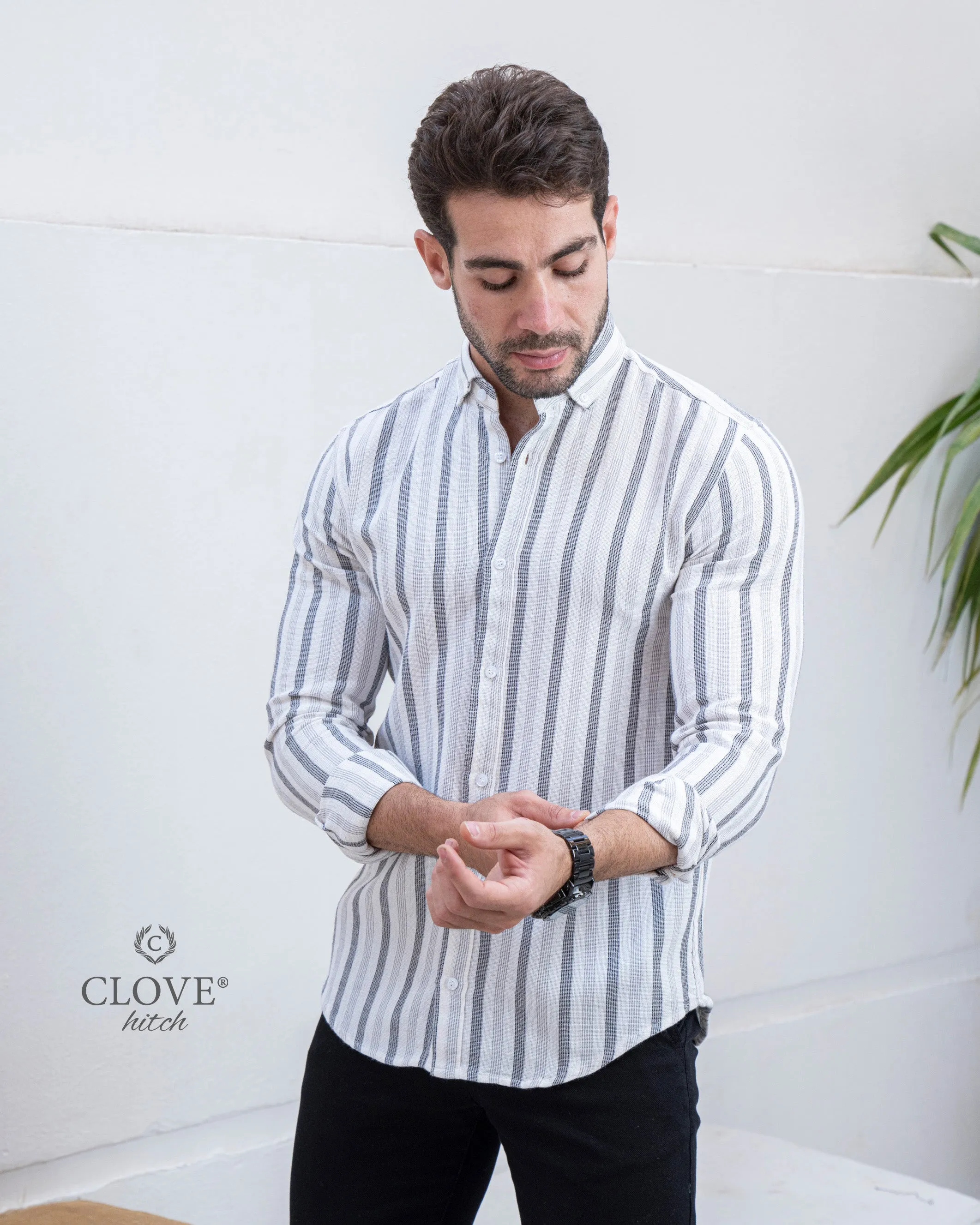Shebeka New Striped Shirt - Black