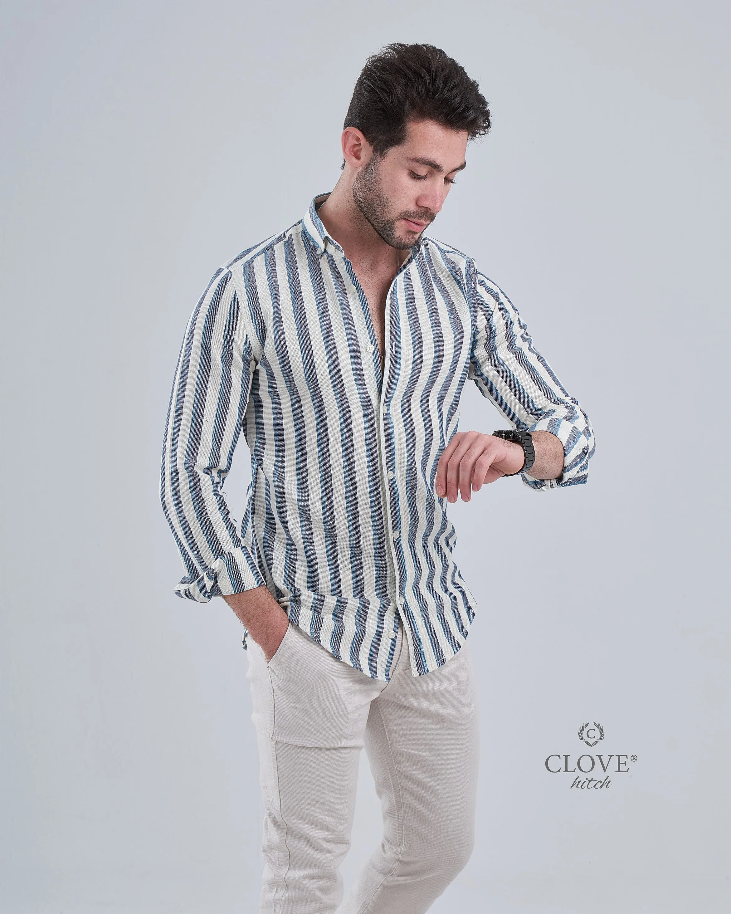 Shebeka Striped Shirt - Blue