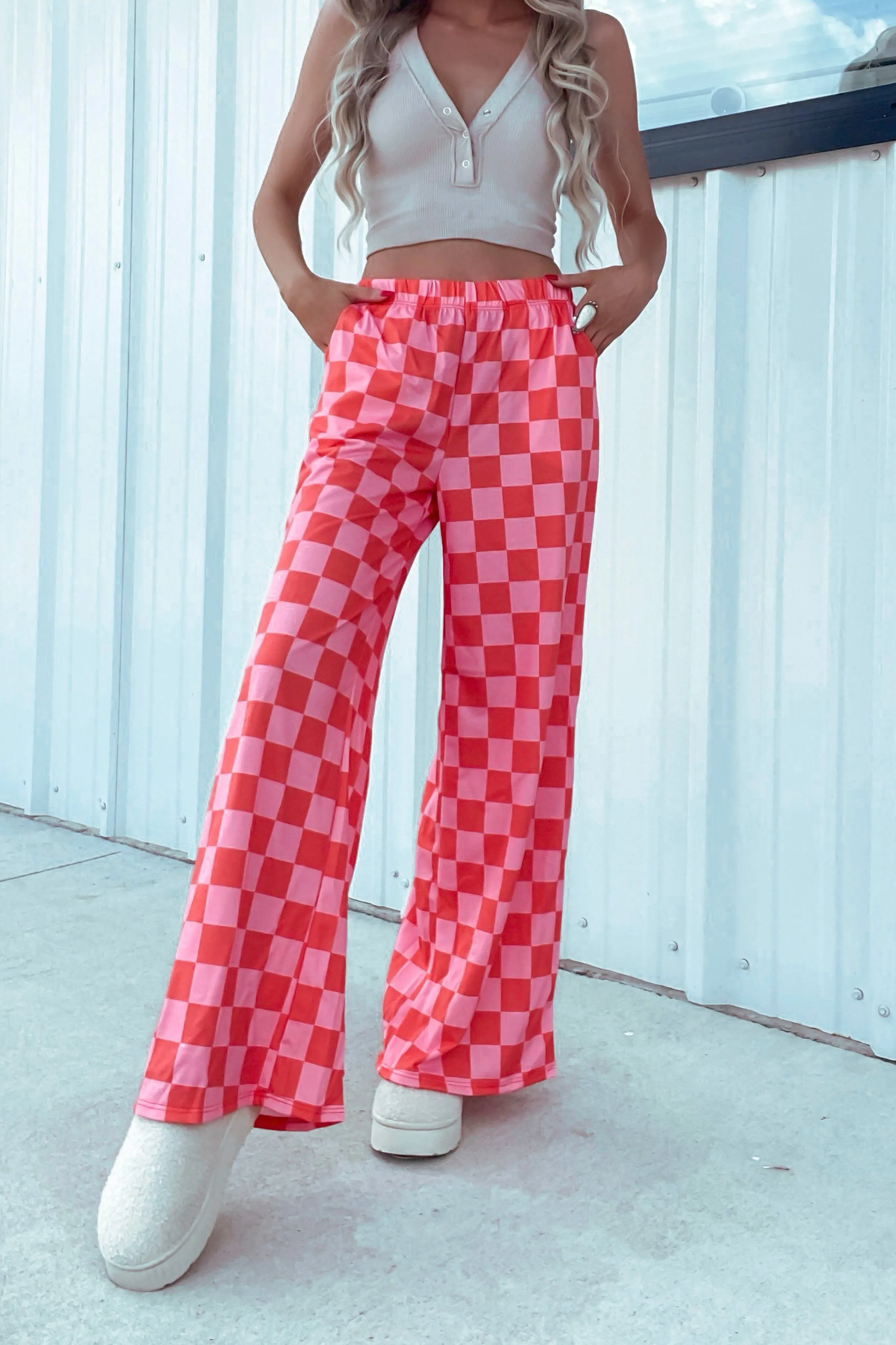 Sherbet Checkered Pants
