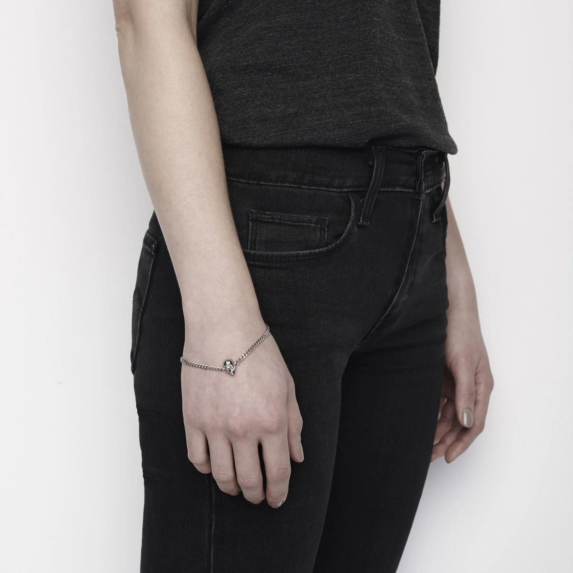 Skull anchor bracelet - Steel