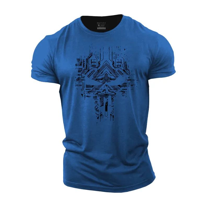 Skull Graphic Cotton T-Shirt