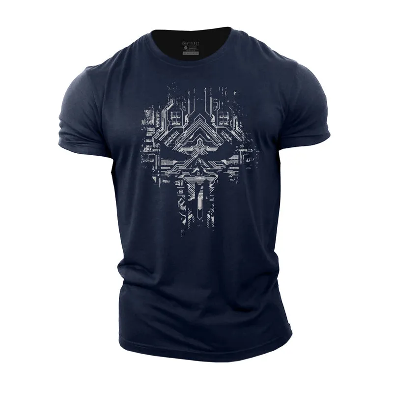 Skull Graphic Cotton T-Shirt